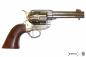Preview: 45er Colt Peacemaker vernickelt mit Holzgriff
