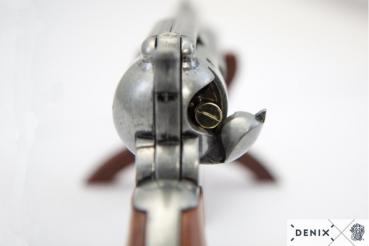 45er Colt Peacemaker grau mit 6 Patronen