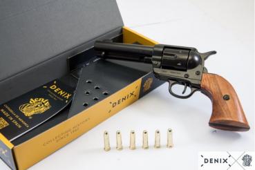 45er Colt Peacemaker schwarz, mit 6 Kugeln