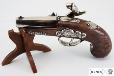 Deringer Pistole, nickelf, Kunstst. Philadelphia, USA 1862